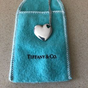 Tiffany and Co Stencil Cutout Heart Pendant